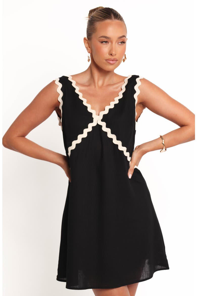 Lark Minidress, Alternate, color, BLACK