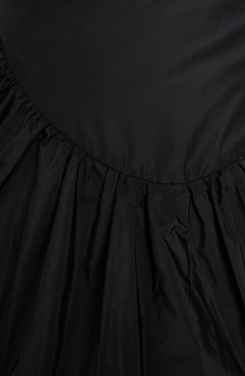 Dries Van Noten Shiloh Asymmetrical Tiered Taffeta & Feather Maxi Skirt, Alternate, color, 