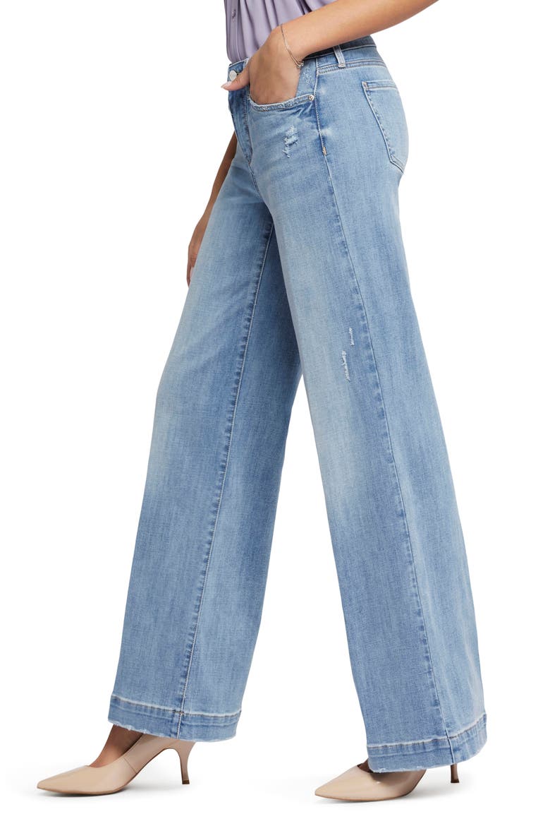 Teresa Wide Leg Jeans, Alternate, color, LAKEFRONT