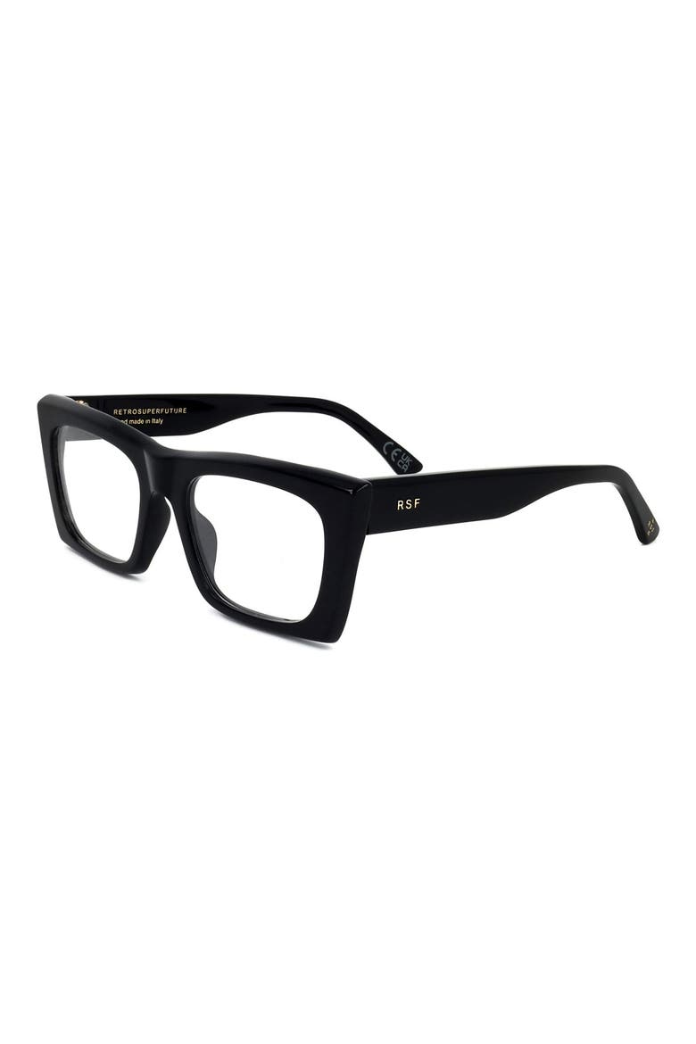 50mm Cat Eye Reading Glasses, Alternate, color, BLACK