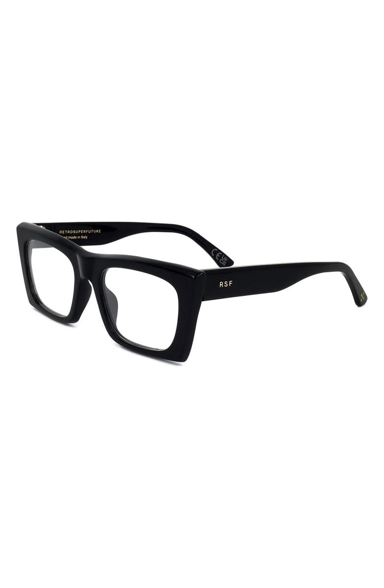 SUPER by RETROSUPERFUTURE<sup>®</sup> 50mm Cat Eye Reading Glasses, Alternate, color, Black