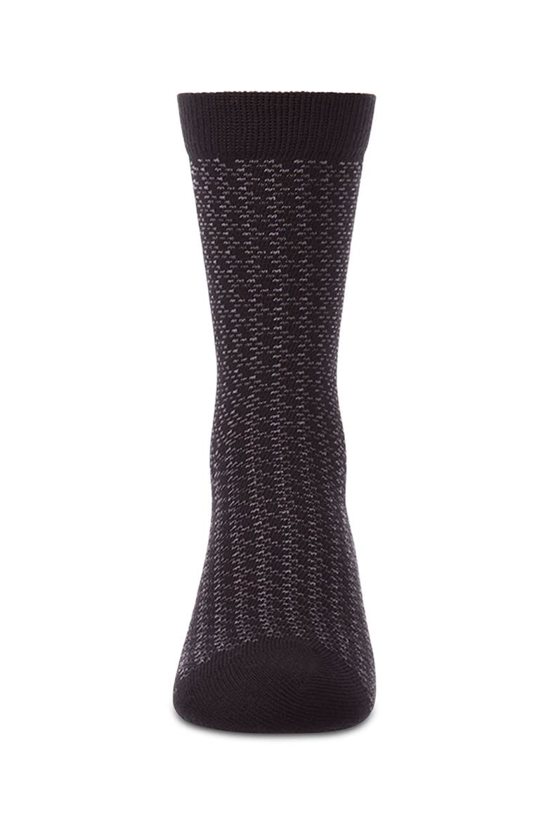 Kid's Bicolor Dashline Crew Socks, Alternate, color, Black-Gray
