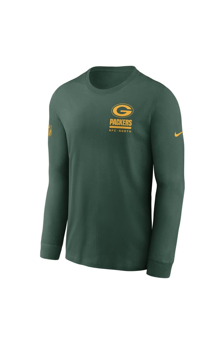 Nike Men's Nike Green Green Bay Packers Sideline Performance Long Sleeve T-Shirt, Alternate, color, Green