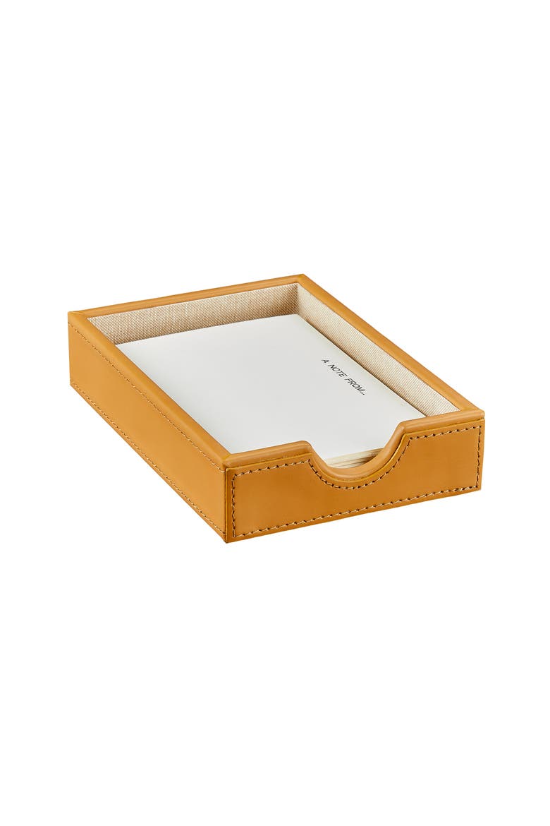 Classic Leather Memo Tray, Main, color, TAN