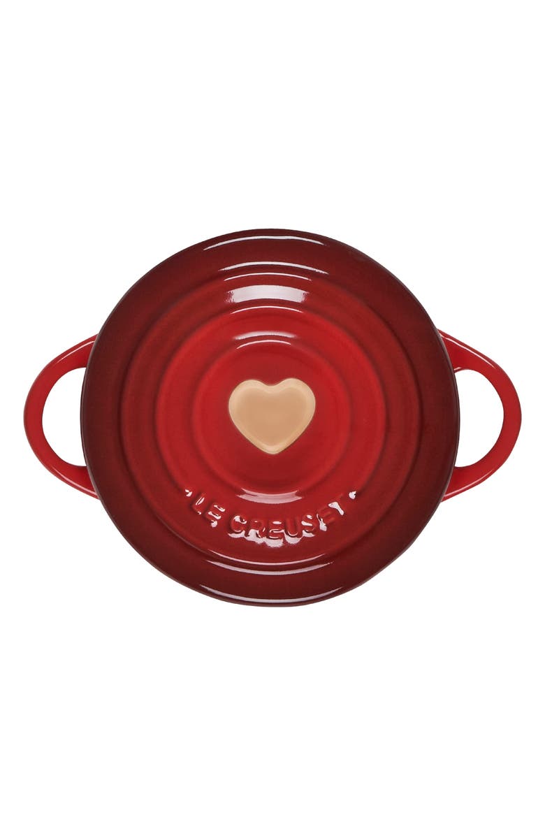 Le Creuset Mini Round Stoneware Baking Dish, Alternate, color, Cerise