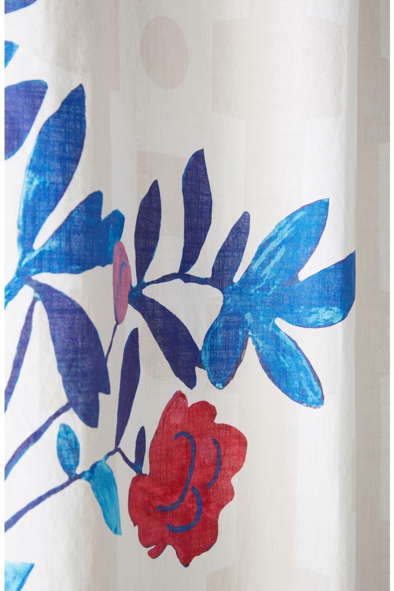 Paule Marrot Rose Vine Shower Curtain, Alternate, color, BLUE