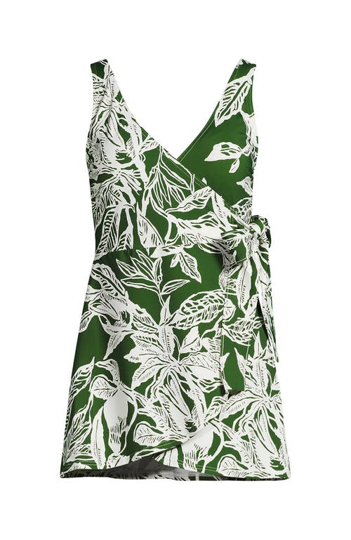 Lands' End Side Tie Mini Swim Dress Swimsuit