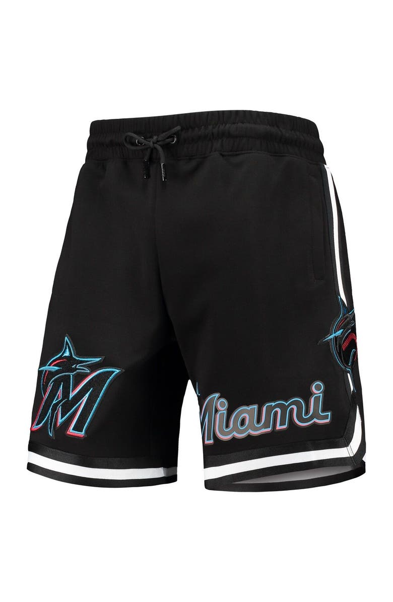 PRO STANDARD Men's Pro Standard Black Miami Marlins Team Shorts, Alternate, color,