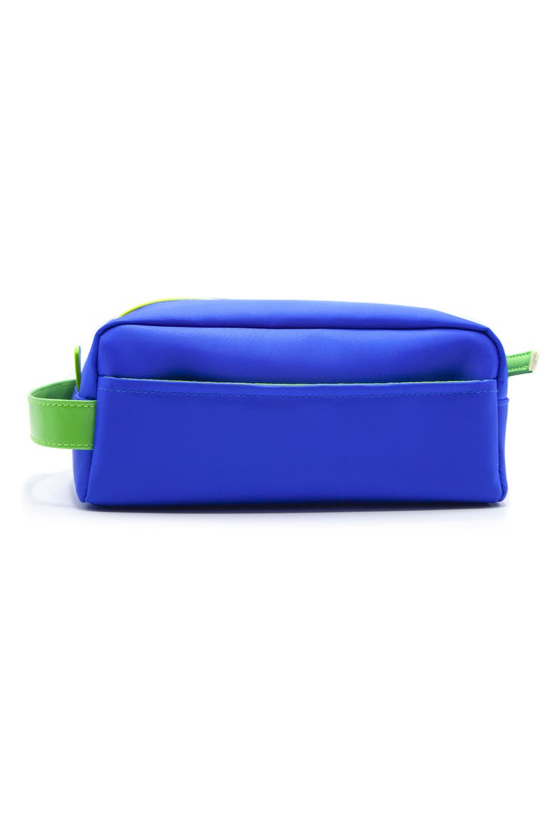 Blue & Lime Green Toiletry Bag, Main, color, Blue