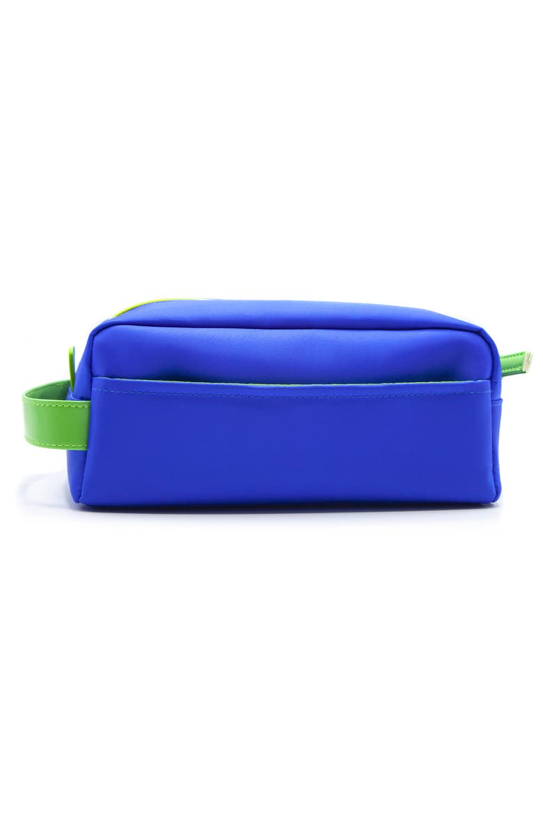 Youzey Blue & Lime Green Toiletry Bag, Main, color, Blue