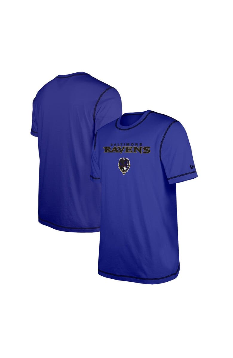 New Era Men's New Era  Purple Baltimore Ravens Third Down Puff Print T-Shirt, Main, color, Purple