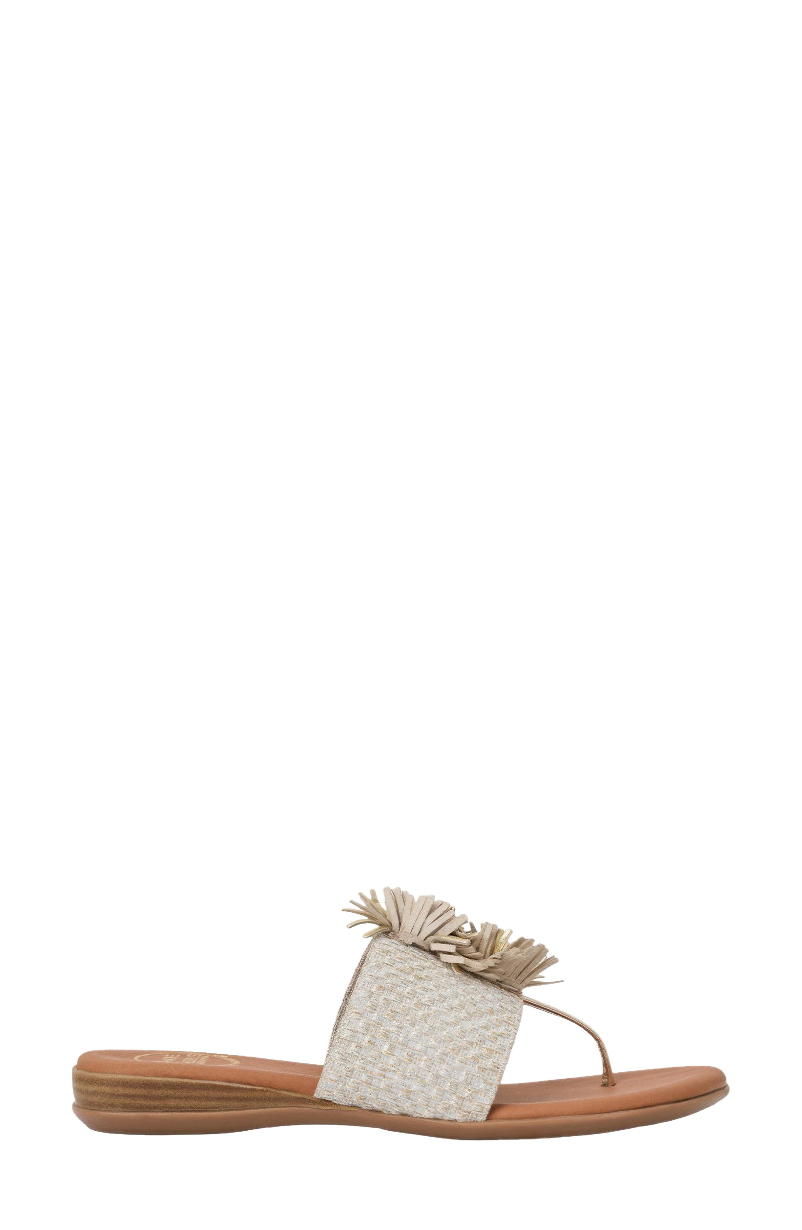 André Assous Novalee Woven Sandal, Alternate, color, Platino Multi
