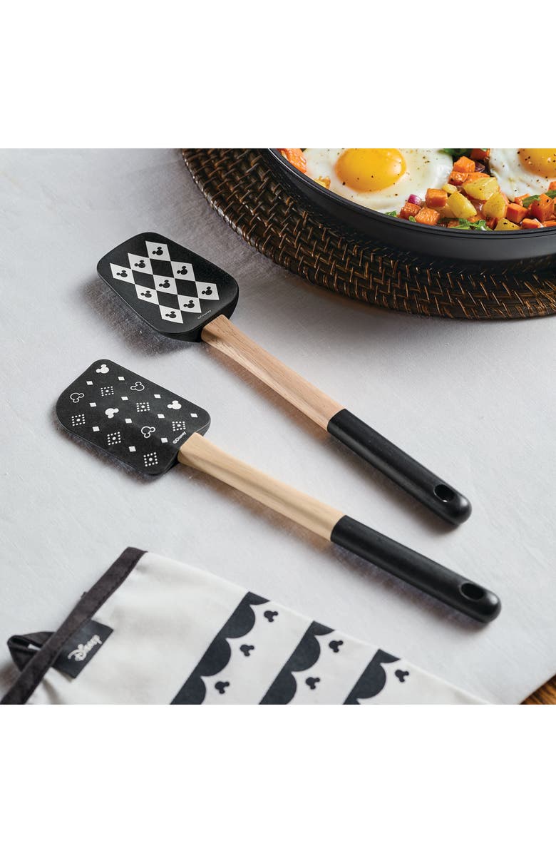 Disney Mickey Set of 2 Monochrome Spatulas, Alternate, color, Black/ White