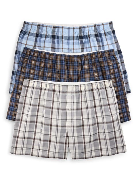 Big & Tall 3-pk Woven Boxers