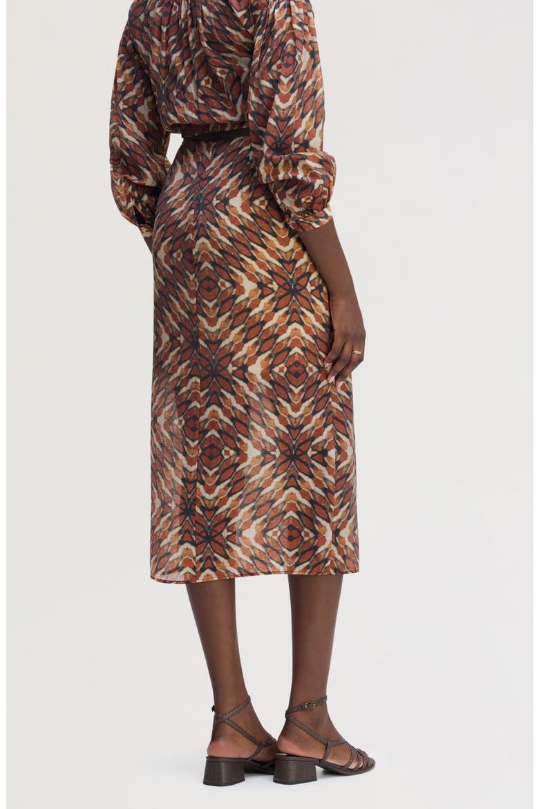 Printed Sarong, Alternate, color, TIE DYE GEO MULTI