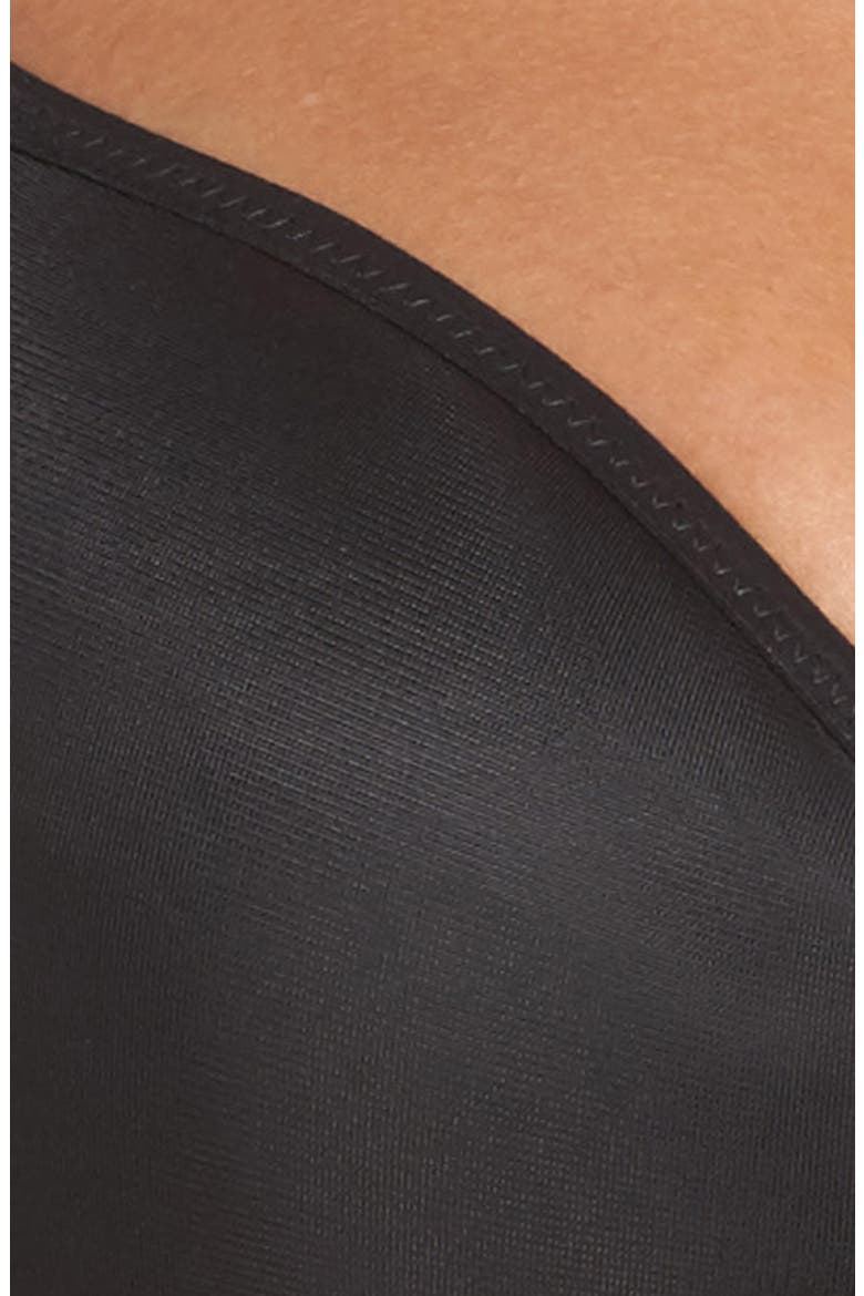 Seamless Underwire Balconette Bra, Alternate, color, BLACK