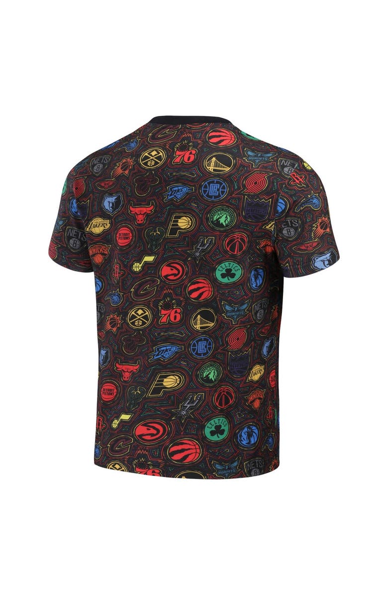 STAPLE Men's NBA x Staple Black All Teams Fusion T-Shirt, Alternate, color, 