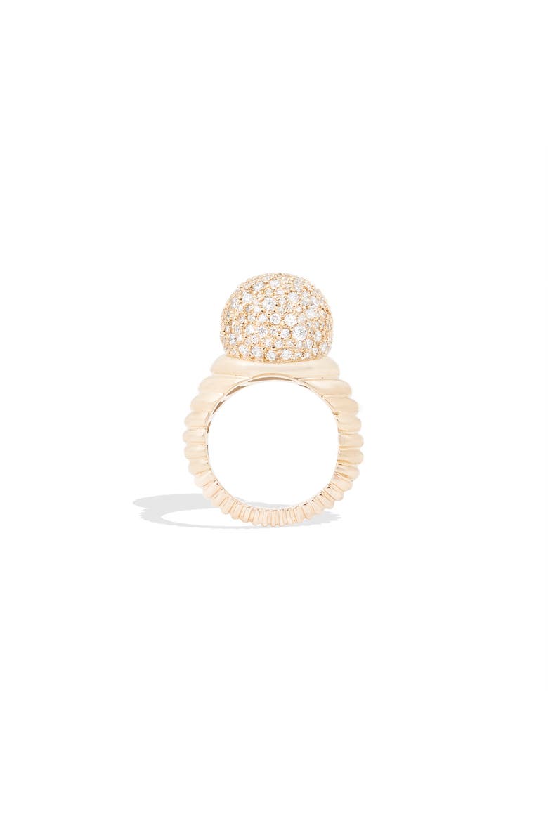 Campbell + Charlotte Revel Bobble Cocktail Ring, Alternate, color, Diamond- Gold