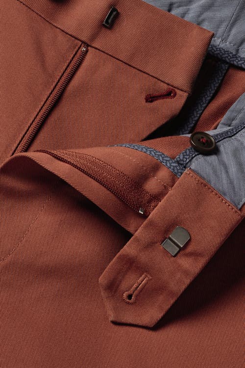 Charles Tyrwhitt Ultimate Non-iron Chinos In Brown