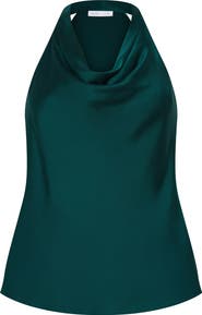 City Chic Chloe Cowl Neck Satin Top