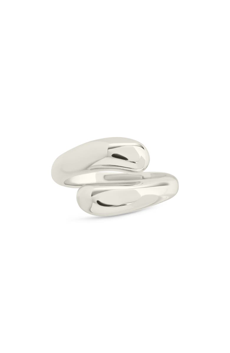 Sterling Forever Lauren Bypass Ring, Alternate, color, Silver