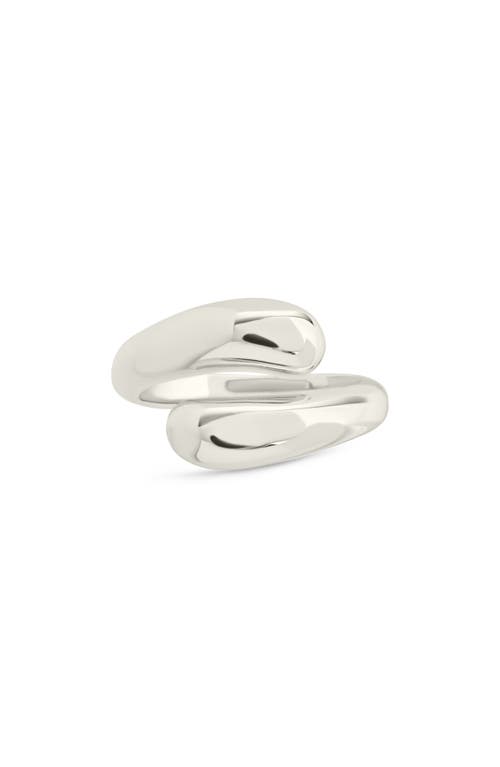 Sterling Forever Lauren Bypass Ring In Metallic
