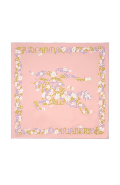 Floral Knight Silk Scarf
