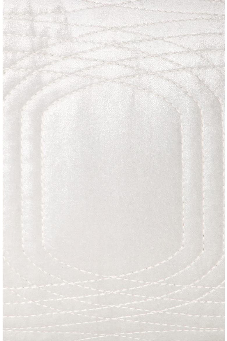 Iphis Topstitched Throw Pillow, Alternate, color, WHITE