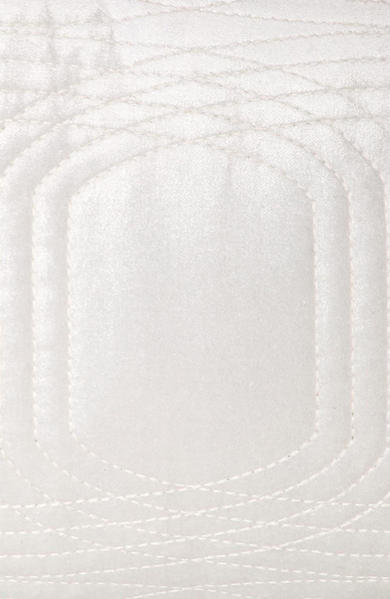 PARKLAND COLLECTION Iphis Topstitched Throw Pillow, Alternate, color, White