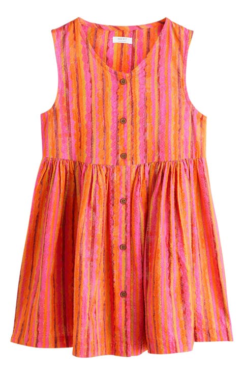 Kids' Stripe Cotton Seersucker Dress (Little Kid & Big Kid)