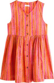 NEXT Kids' Stripe Cotton Seersucker Dress