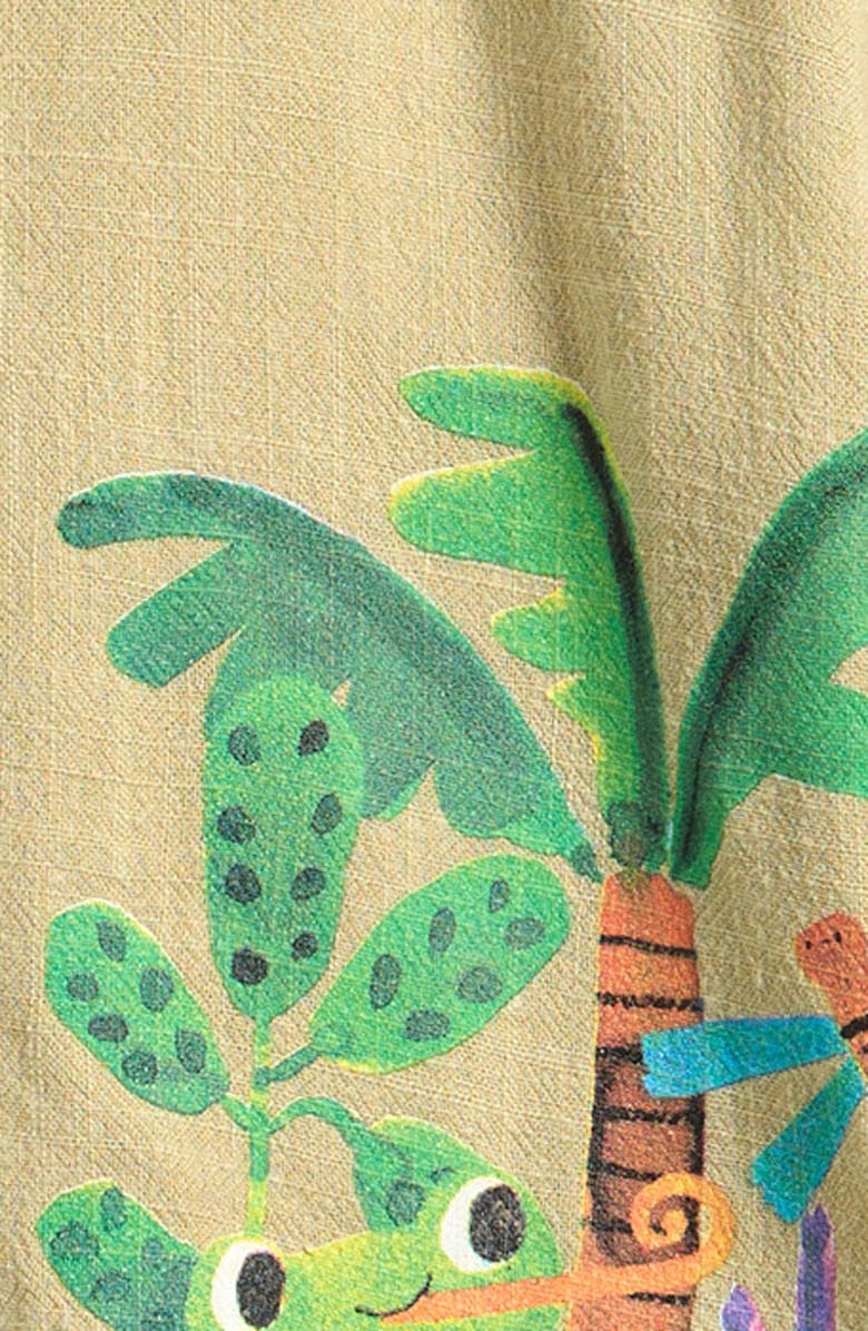 NEXT Kids' Jungle Camp Shirt & Shorts Set, Alternate, color, Beige Print