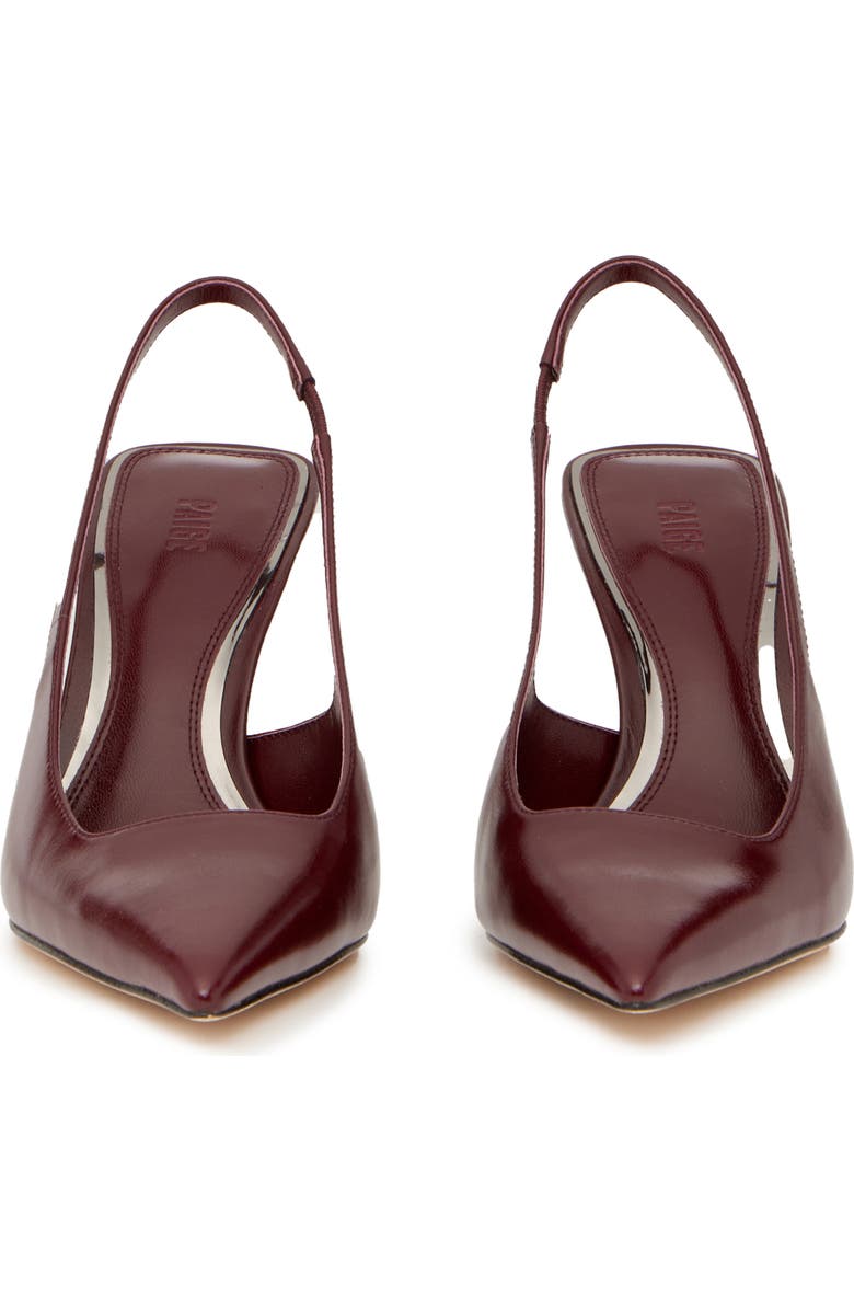 PAIGE Sienna Pointed Toe Slingback Pump, Alternate, color, Cranberry