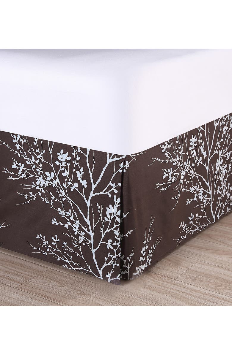 VCNY HOME 8-Piece Blue Chocolate Leaf Bedding Set, Alternate, color, Blue