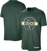 Nike Men's Nike Hunter Green Milwaukee Bucks 2025/26 On-Court Flare Performance Practice T-Shirt