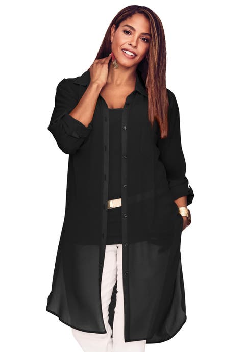 Sheer Georgette Mega Tunic (Plus Available)