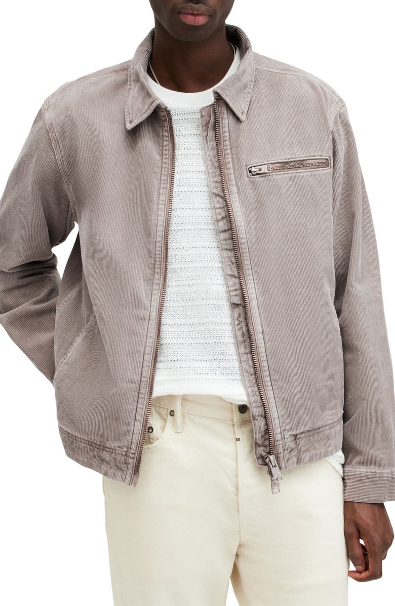 AllSaints Kippax Corduroy Jacket, Main, color, 