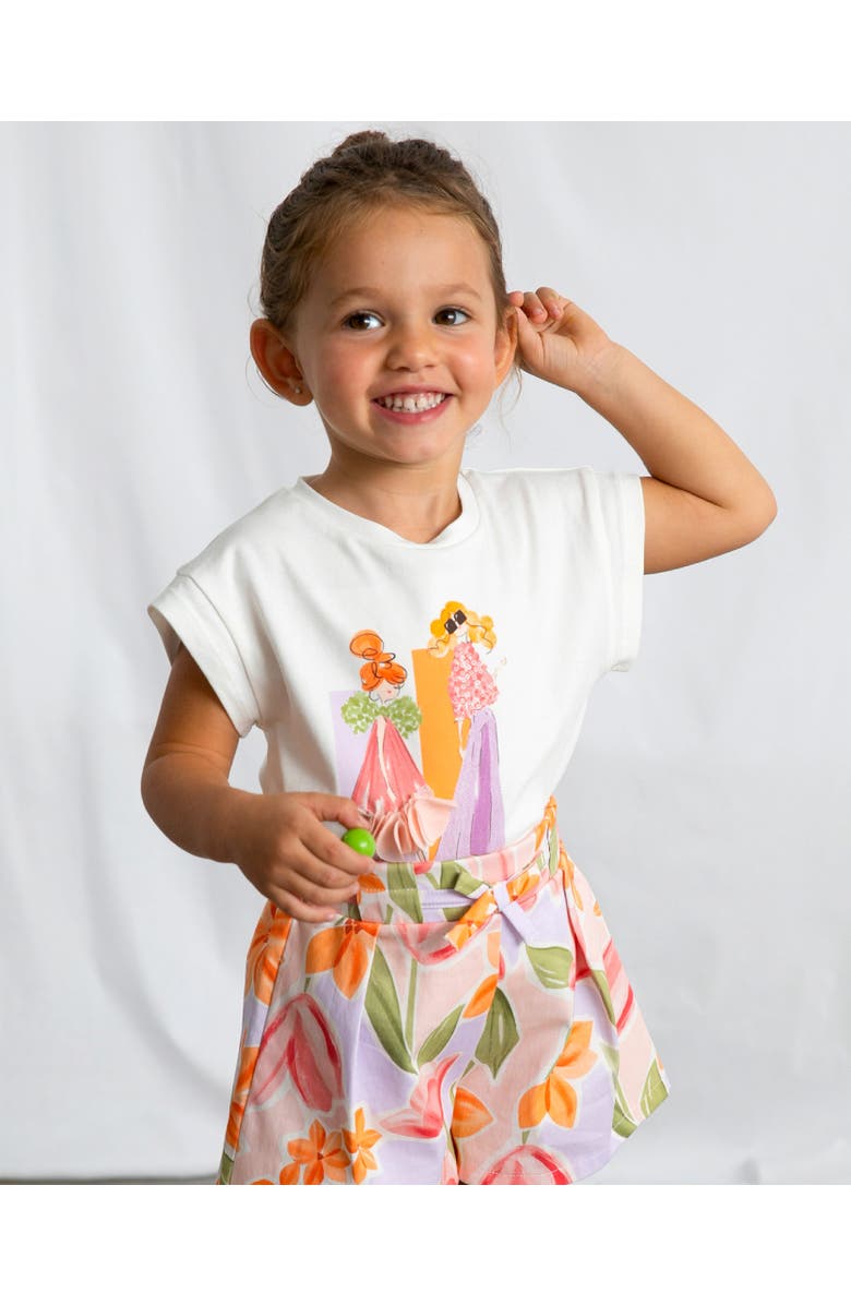 Mayoral Doll Print T-Shirt, Alternate, color, White