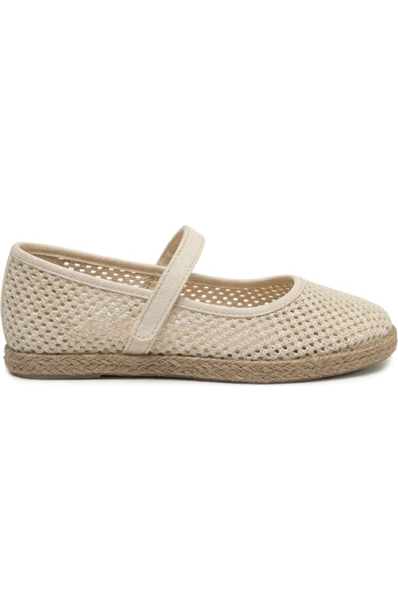 CHILDRENCHIC Kids' Harper Espadrille Mary Jane Flat, Alternate, color, Cream