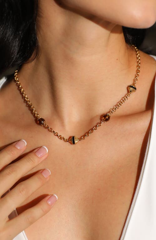 Rc Retro Chic Roman Night Necklace In Gold