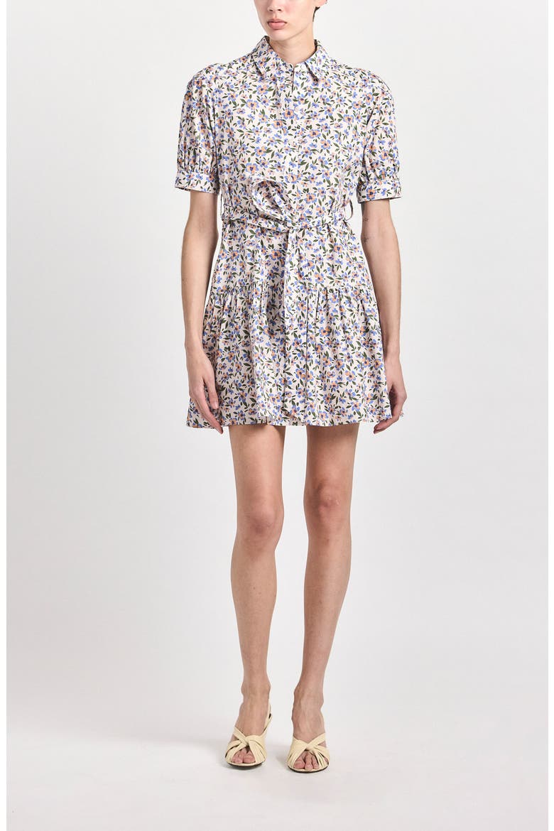 Luma Leopard Shirtdress, Main, color, BLUE MULTI