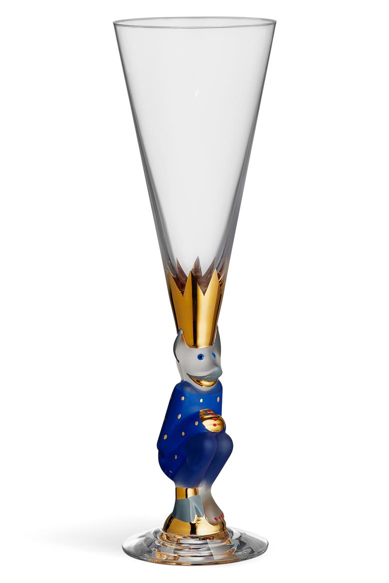 Sparkling Devil Champagne Flute, Main, color, BLUE