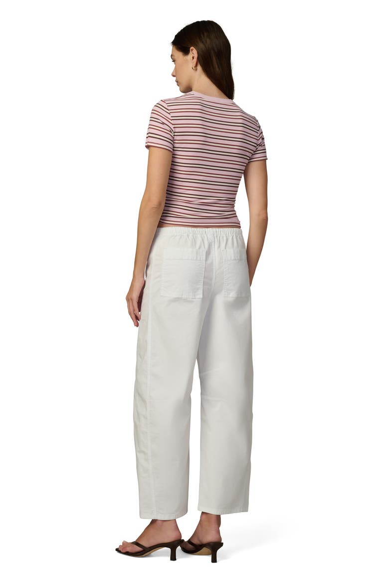 The Stripe Rib Baby T-Shirt, Alternate, color, BLUSH/ ECRU STRIPE