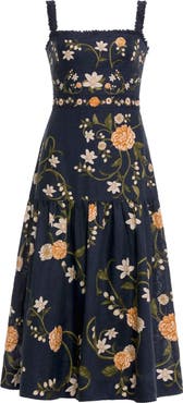 Agua by Agua Bendita Nispero Valle Midi Dress