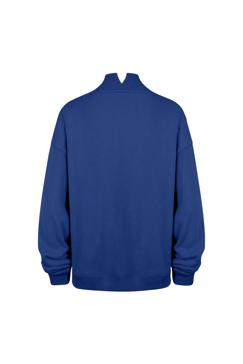 Women's '47 Royal Chicago Cubs Oversized Vantage Mock Neck Sweatshirt, Alternate, color, Royal