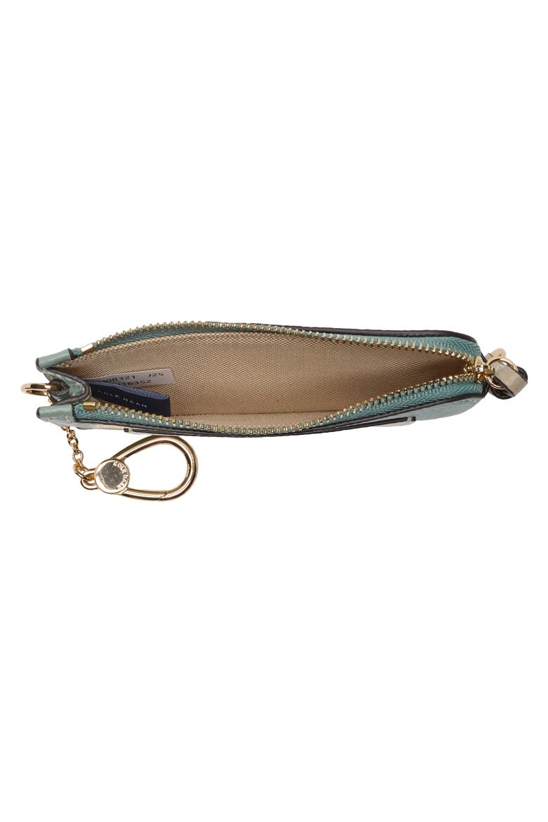Essential Leather Card Case, Alternate, color, LILY PAD / IVORY/ CH SESAME