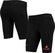 Nike Women's Nike Black Clemson Tigers Essential Tri-Blend Bike Shorts