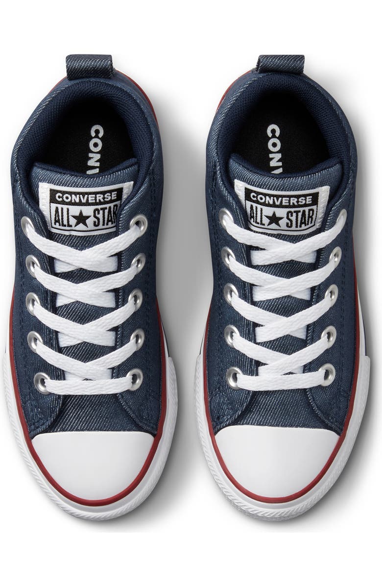 Converse Kids' Chuck Taylor<sup>®</sup> All Star<sup>®</sup> Street Mid Sneaker, Alternate, color, Mid Navy/ Navy/ White