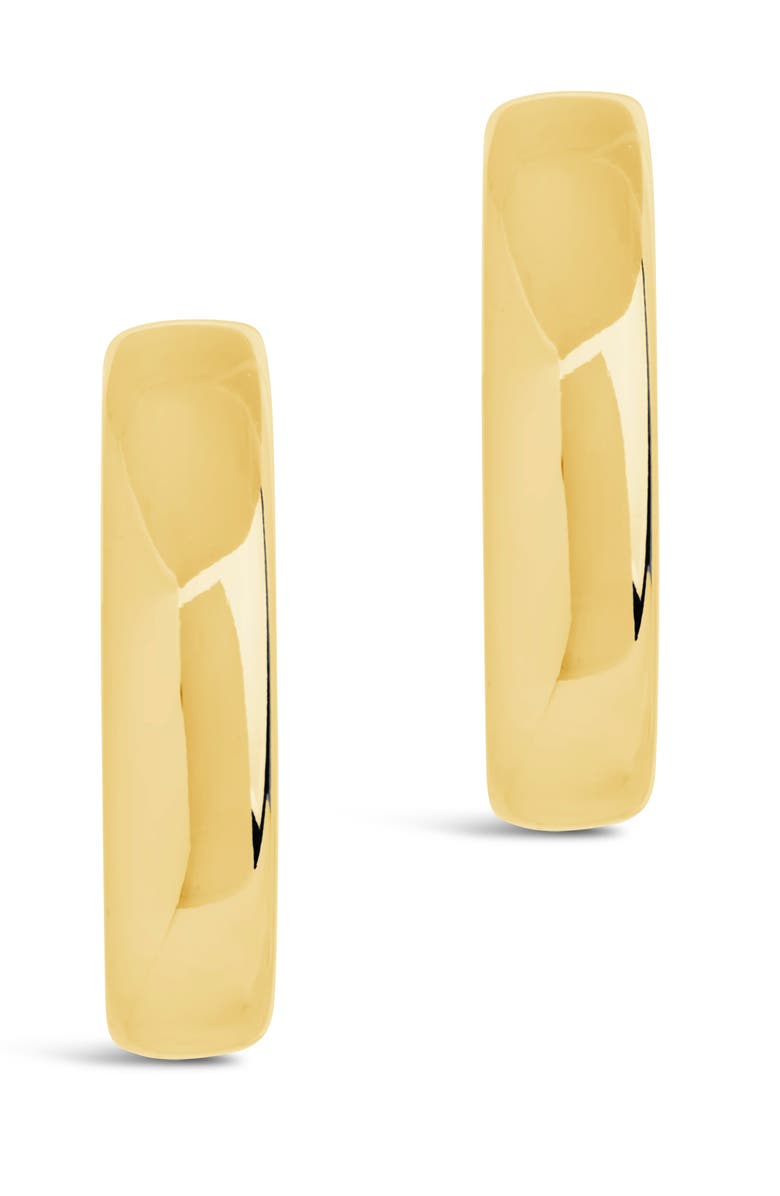 Sterling Forever Liviana Hoop Earrings, Alternate, color, Gold