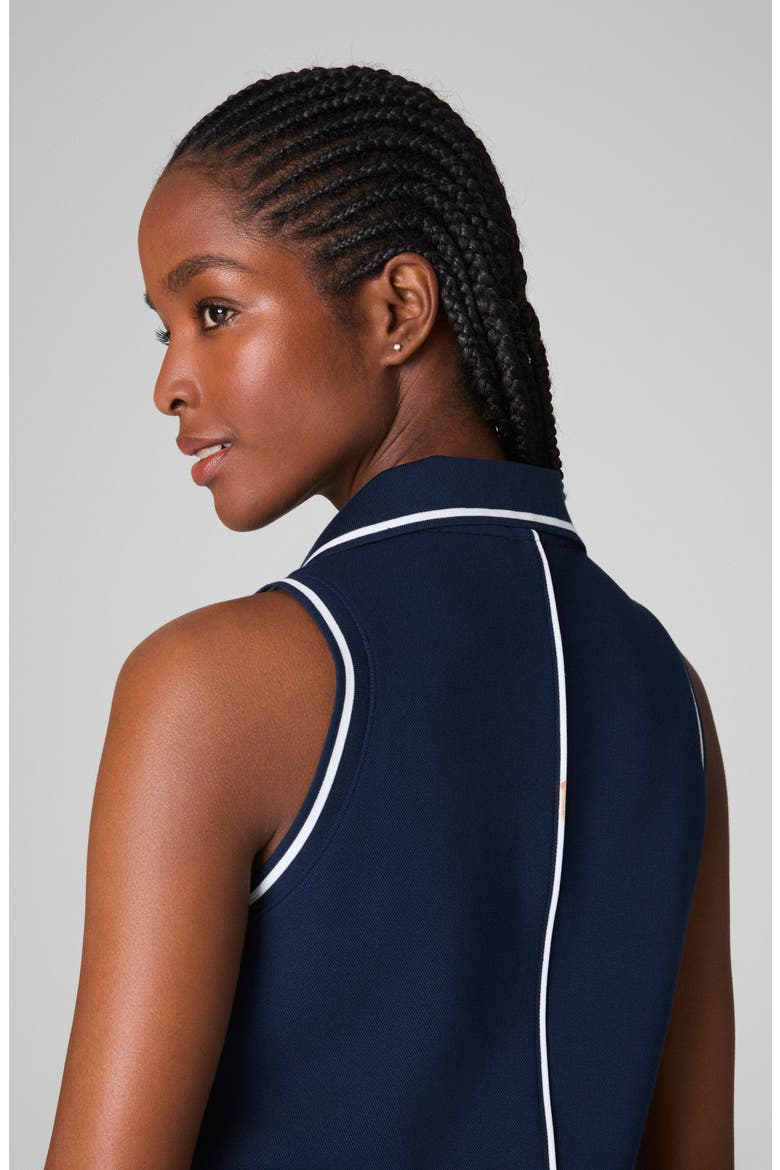 AirPique Sleeveless Polo, Alternate, color, TIMELESS NAVY